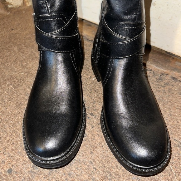 GBG Los Angeles Black Combat Boots - Picture 3 of 7